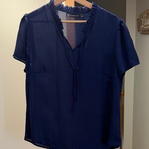 Navy Blue Women's Top size L